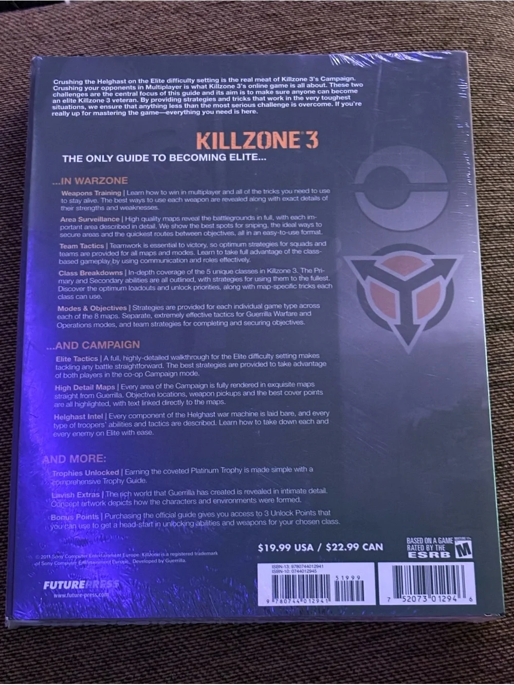 Killzone 3 Official Strategy Guide, Sealed